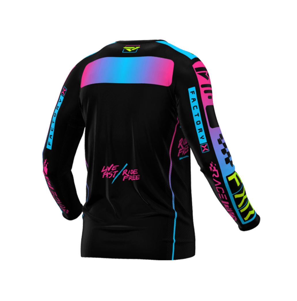 Мотокрос Блуза FXR PODIUM GLADIATOR BLACK/CANDY