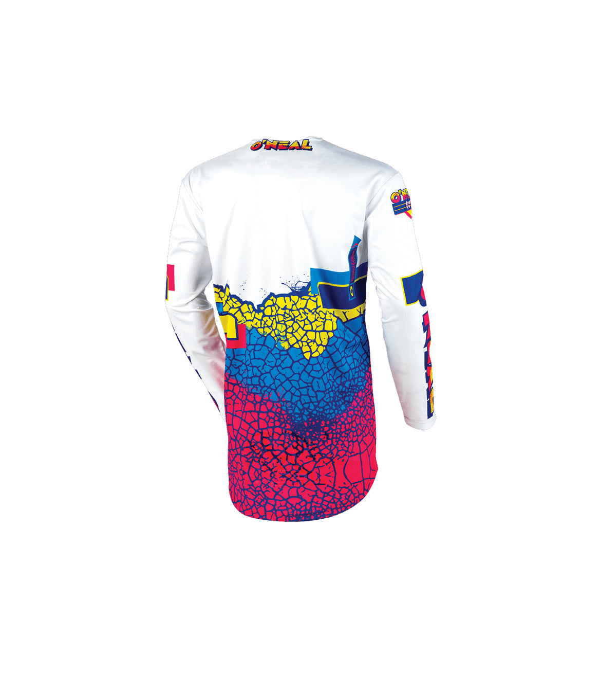 Мотокрос блуза O’Neal Mayhem Crackle 91 - Jersey - Yellow/White/Blue