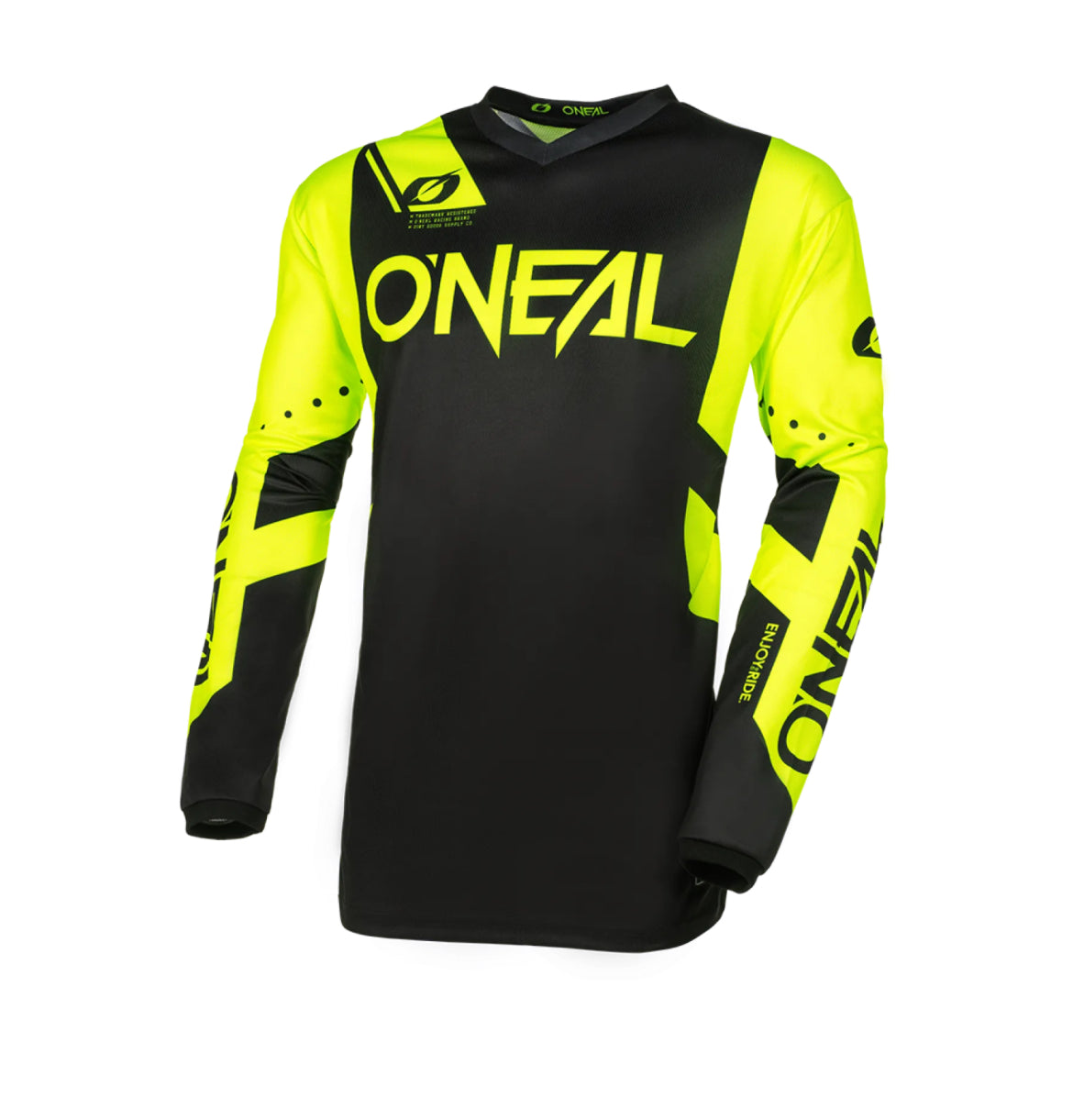 Мотокрос блуза O’NEAL ELEMENT RACEWEAR BLACK/NEON YELLOW V.24