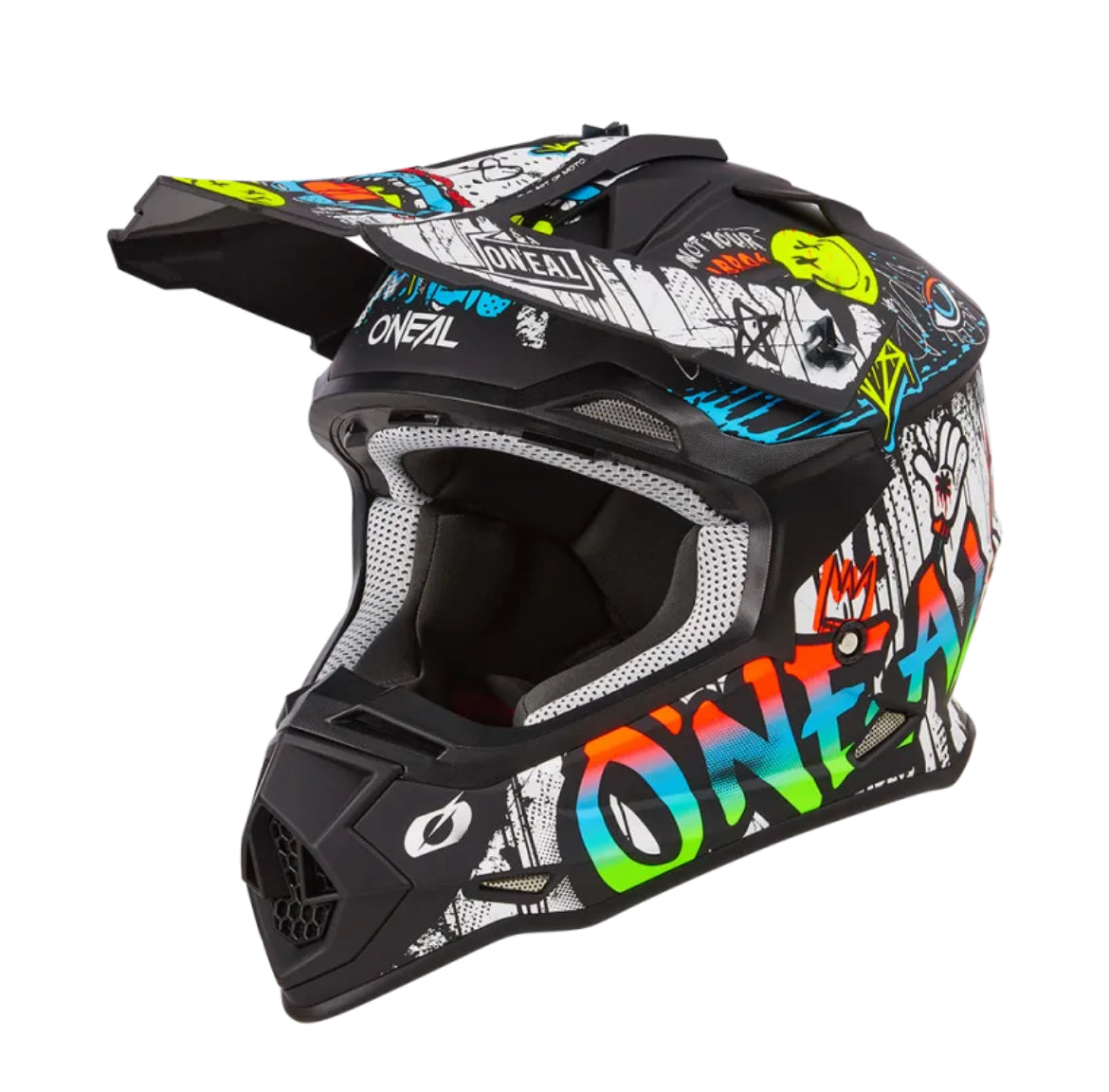 O'NEAL 2SERIES RANCID BLACK/WHITE HELMET