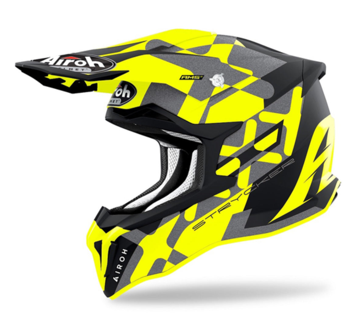 AIROH STRYCKER XXX YELLOW MATT HELMET