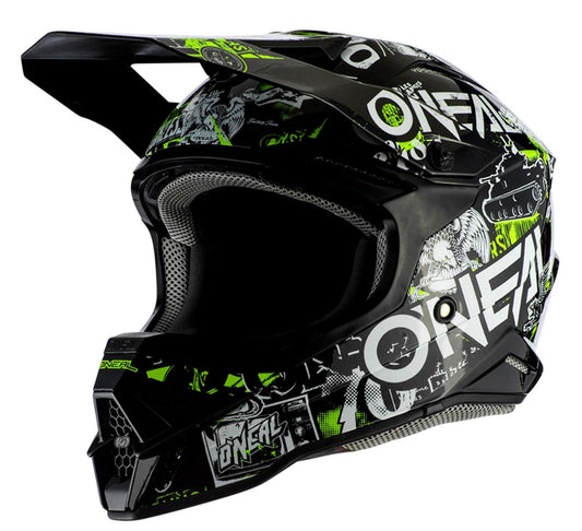 Мотокрос каска O’neal 3SRS Attack 2.0 BLACK/NEON YELLOW
