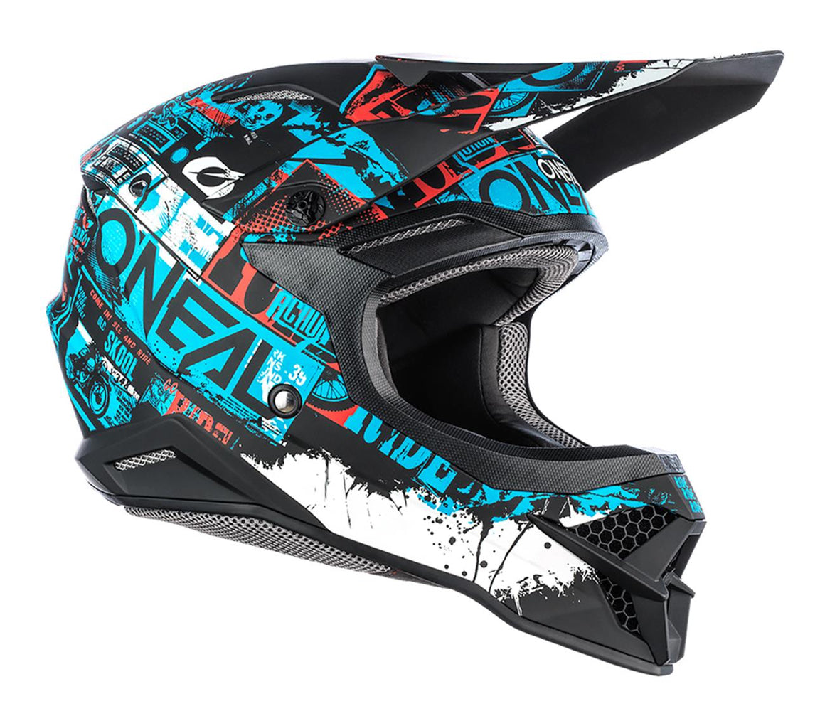 Мотокрос каска O'NEAL 3SERIES RIDE BLACK/BLUE