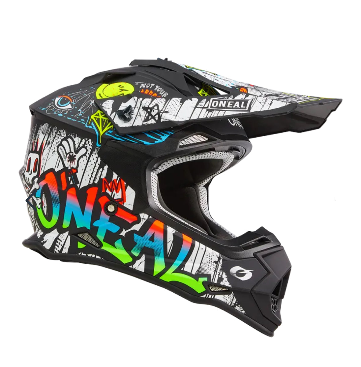 O'NEAL 2SERIES RANCID BLACK/WHITE HELMET