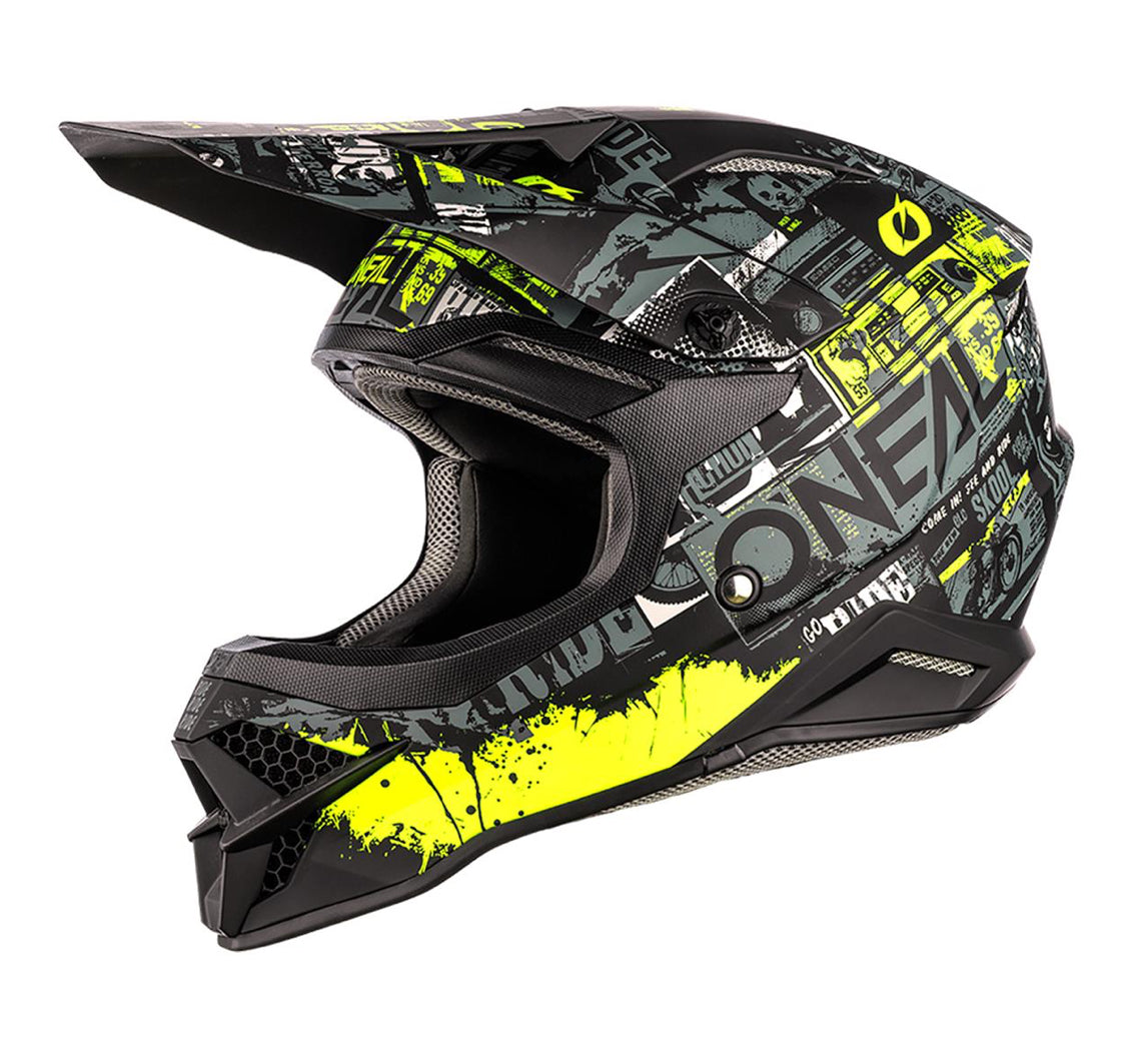 Мотокрос каска O’NEAL 3SRS RIDE BLACK/NEON YELLOW