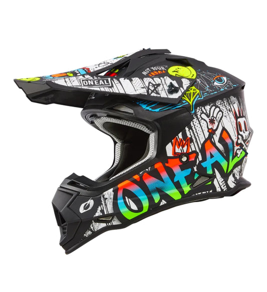 O'NEAL 2SERIES RANCID BLACK/WHITE HELMET