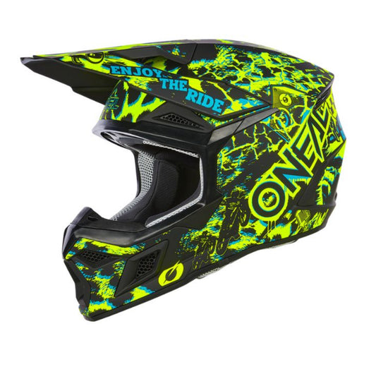 O'NEAL 3SERIES ASSAULT BLACK/NEON YELLOW V.24