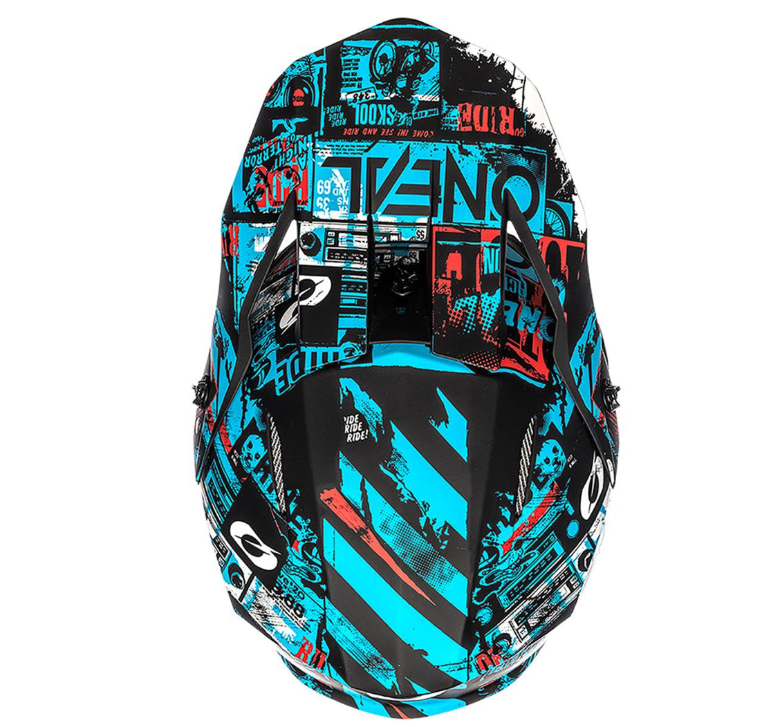 Мотокрос каска O'NEAL 3SERIES RIDE BLACK/BLUE