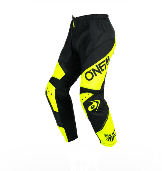 Мотокрос брич O'NEAL ELEMENT RACEWEAR BLACK/NEON YELLOW V.24