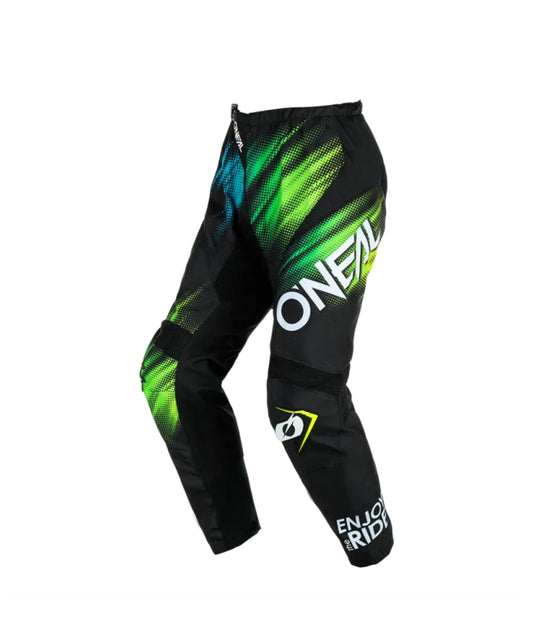 Мотокрос брич O'NEAL ELEMENT VOLTAGE BLACK/GREEN