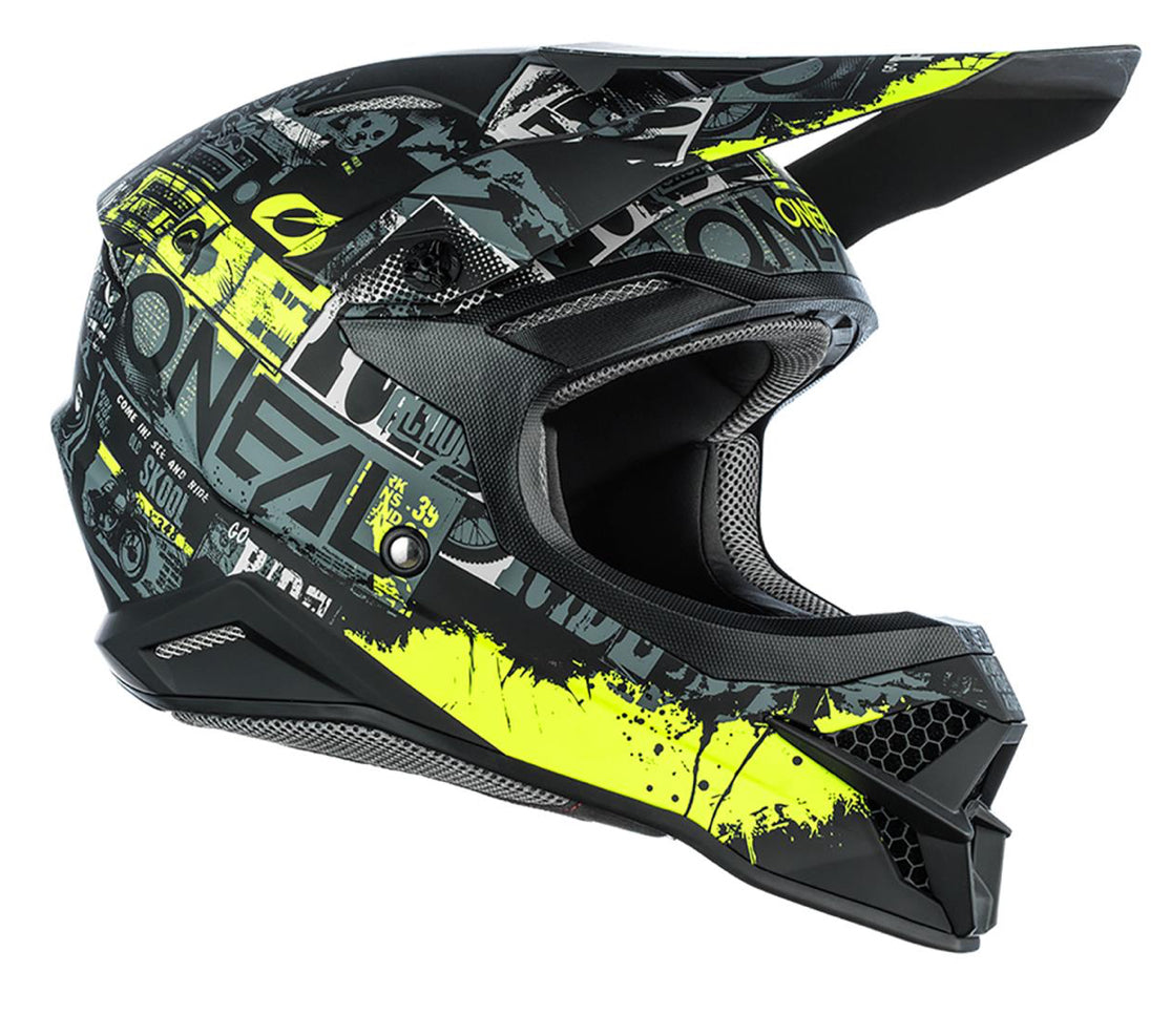 Мотокрос каска O’NEAL 3SRS RIDE BLACK/NEON YELLOW