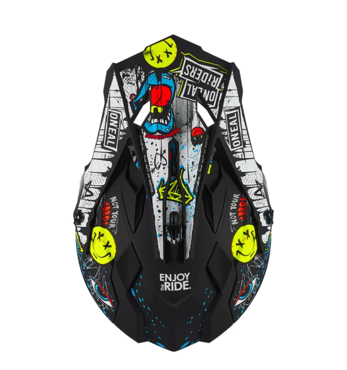 O'NEAL 2SERIES RANCID BLACK/WHITE HELMET