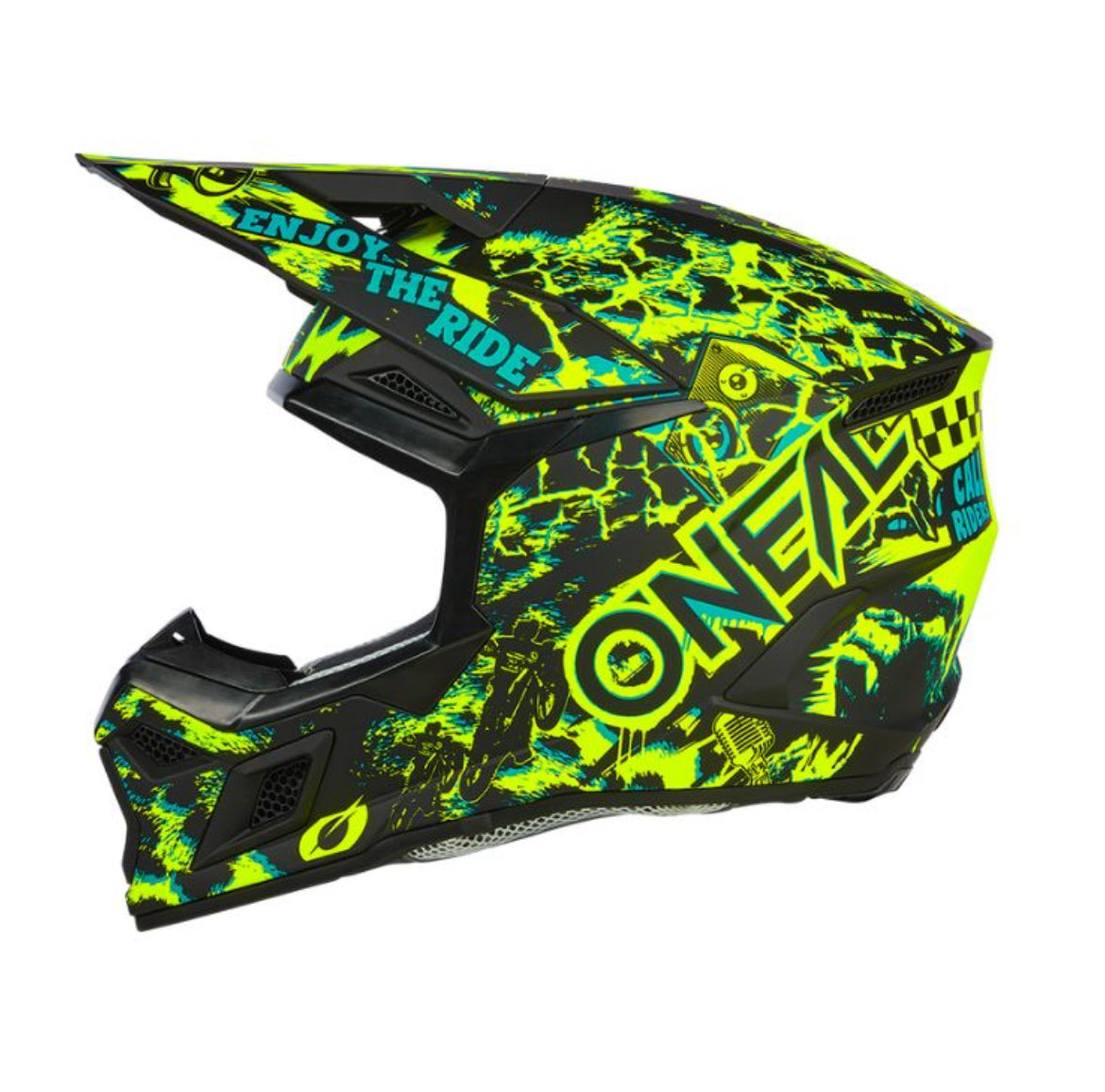 O'NEAL 3SERIES ASSAULT BLACK/NEON YELLOW V.24