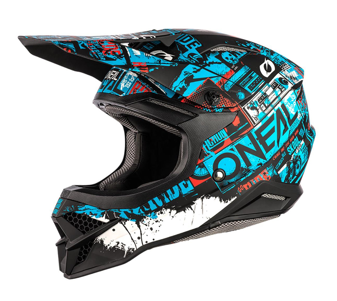 Мотокрос каска O'NEAL 3SERIES RIDE BLACK/BLUE